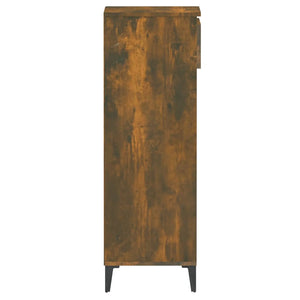 Schuhregal Räuchereiche Holz 40x36x105 cm