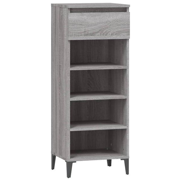 Schuhregal Grau Sonoma 40x36x105 cm
