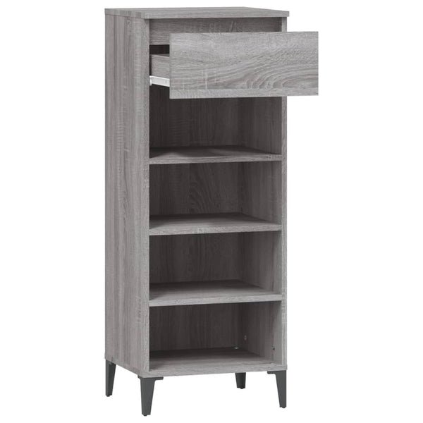 Schuhregal Grau Sonoma 40x36x105 cm