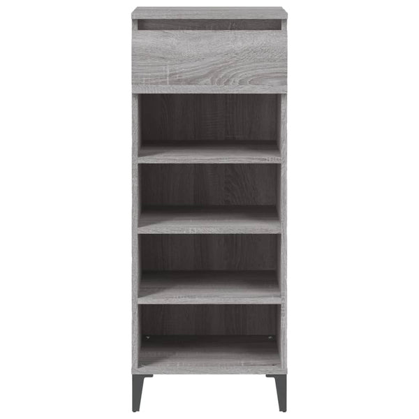 Schuhregal Grau Sonoma 40x36x105 cm