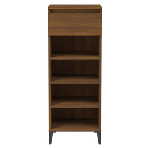 Schuhregal Braun Eichenoptik 40x36x105 cm