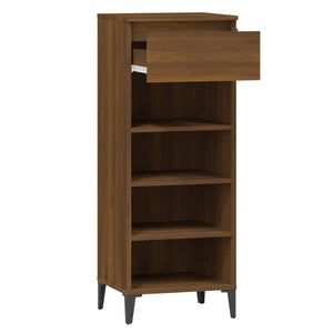 Schuhregal Braun Eichenoptik 40x36x105 cm