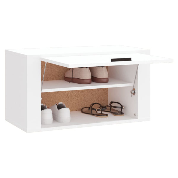 Wand-Schuhschrank Weiß 70x35x38 cm