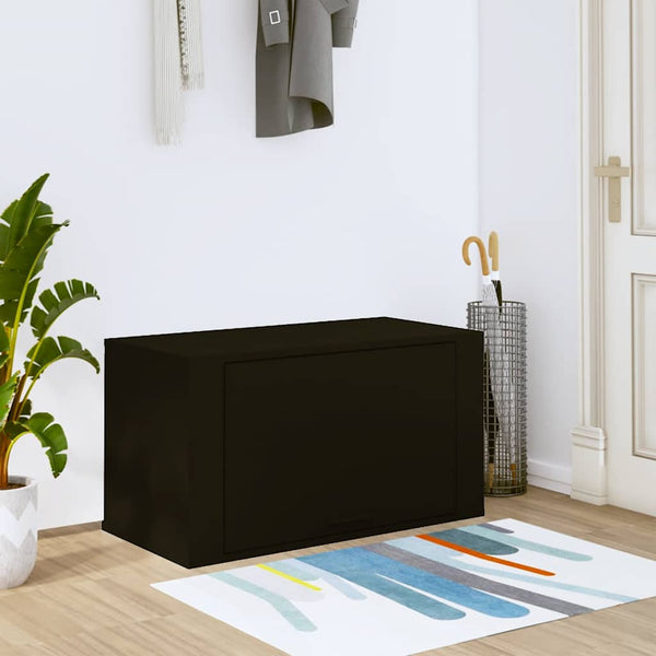 Wand-Schuhschrank Schwarz 70x35x38 cm