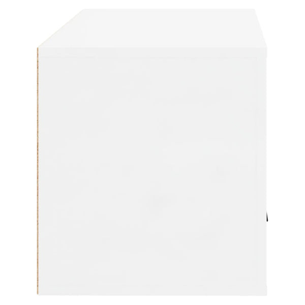 Wand Schuhschrank Weiß Hochglanz 70x35x38cm