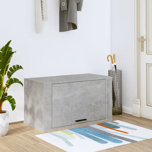 Wand-Schuhschrank Betongrau 70x35x38 cm