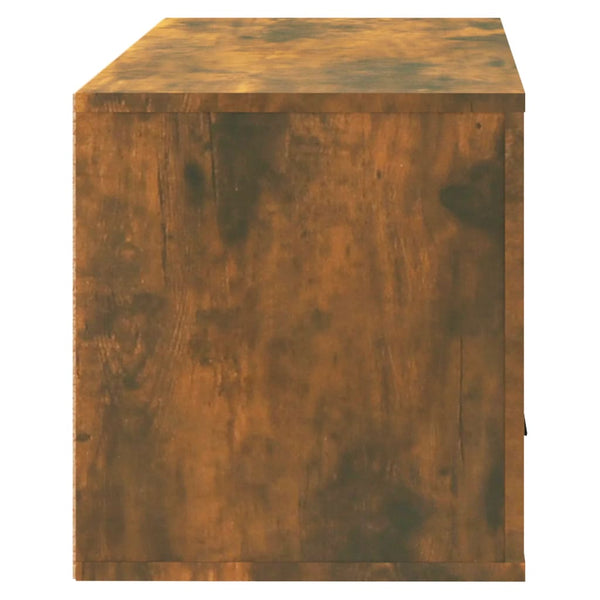 Wand-Schuhschrank Räuchereiche Massivholz