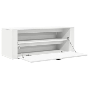 Wand Schuhschrank Weiß 100x35x38 cm