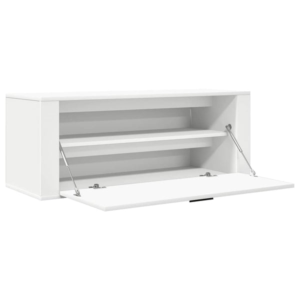 Wand Schuhschrank Weiß 100x35x38 cm