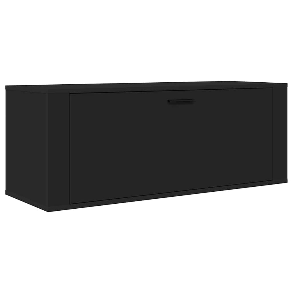 Wand-Schuhschrank Schwarz 100 cm