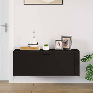 Wand-Schuhschrank Schwarz 100 cm