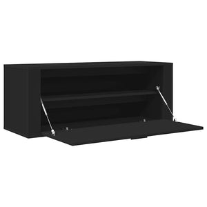 Wand-Schuhschrank Schwarz 100 cm