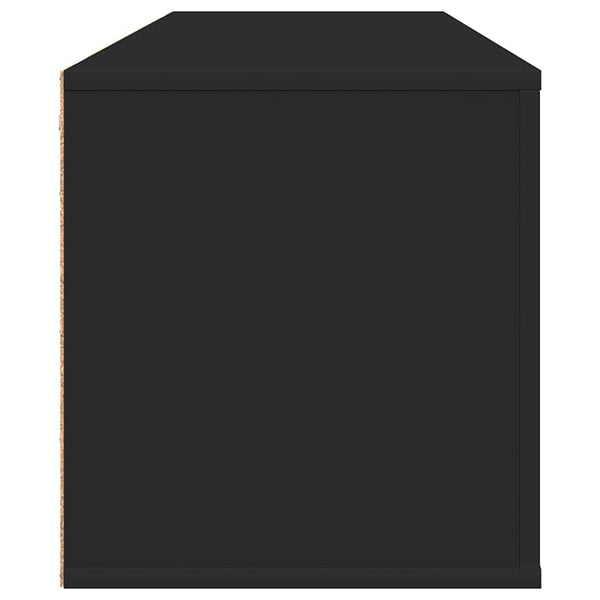 Wand-Schuhschrank Schwarz 100 cm