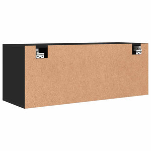 Wand-Schuhschrank Schwarz 100 cm