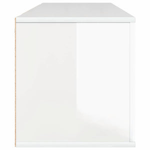 Wand-Schuhschrank Hochglanz Weiß 100cm