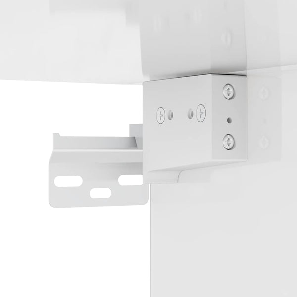 Wand-Schuhschrank Hochglanz Weiß 100cm