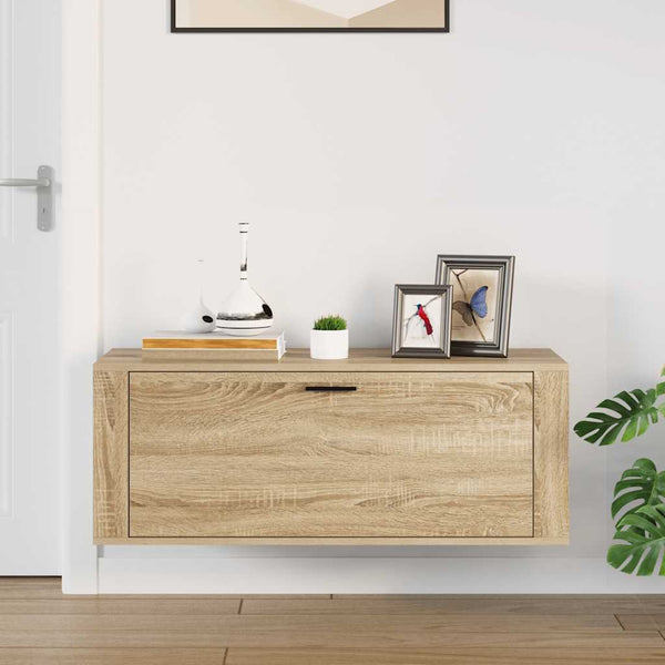 Wand-Schuhschrank Sonoma Eiche 100 cm