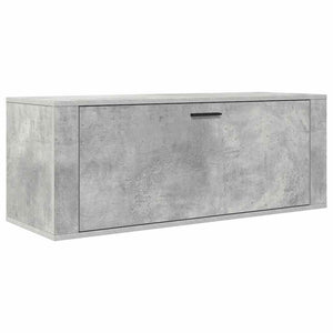 Wand-Schuhschrank Betongrau 100 cm