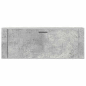 Wand-Schuhschrank Betongrau 100 cm