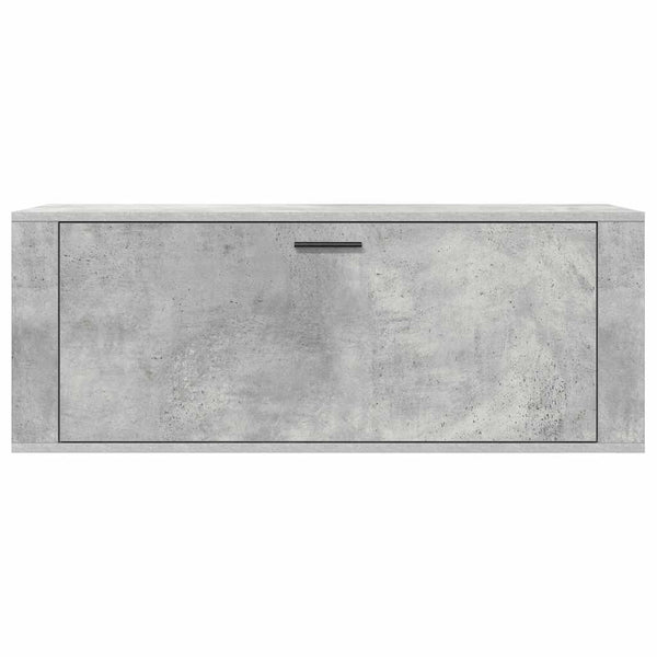 Wand-Schuhschrank Betongrau 100 cm