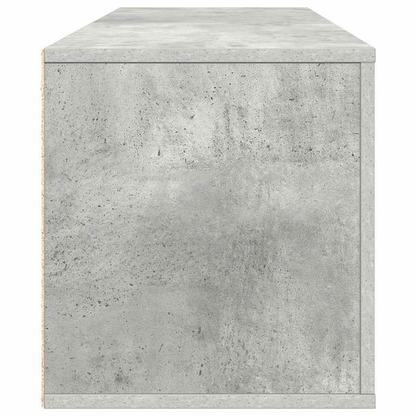 Wand-Schuhschrank Betongrau 100 cm
