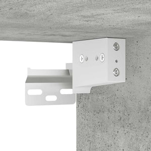 Wand-Schuhschrank Betongrau 100 cm