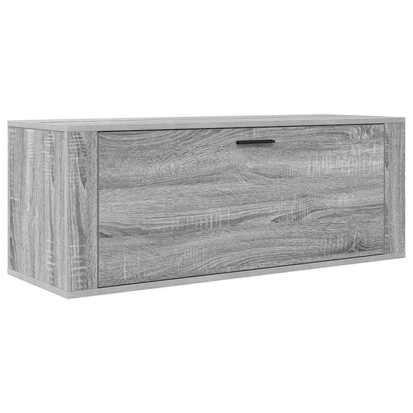 Wand-Schuhschrank Grau Sonoma 100 cm