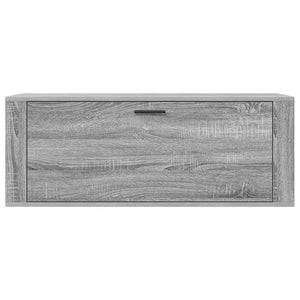 Wand-Schuhschrank Grau Sonoma 100 cm