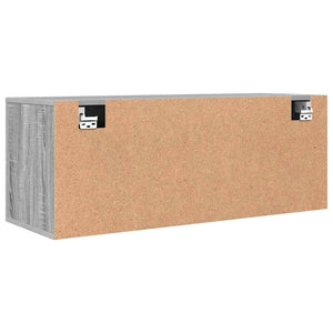 Wand-Schuhschrank Grau Sonoma 100 cm