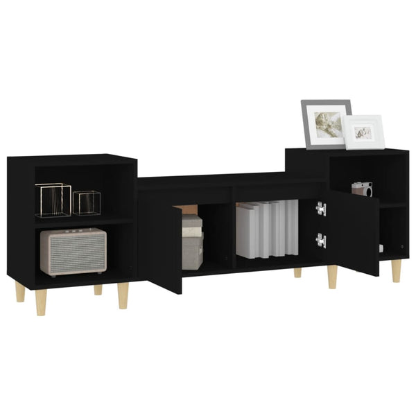 Schwarzer TV-Schrank 160 cm