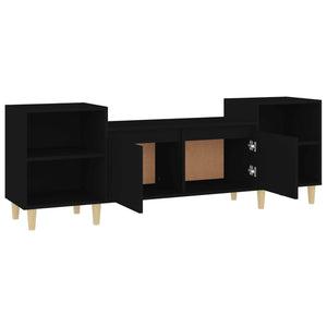 Schwarzer TV-Schrank 160 cm
