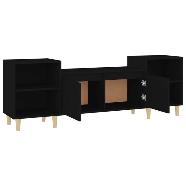 Schwarzer TV-Schrank 160 cm