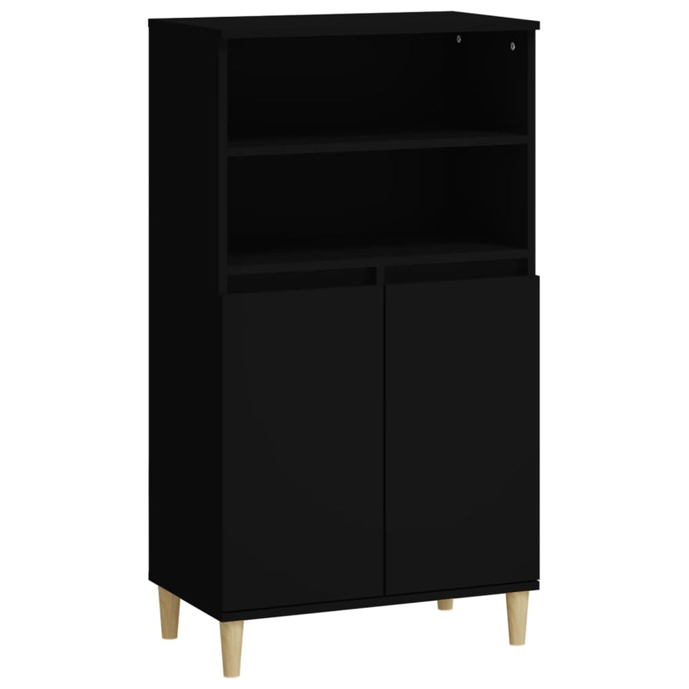 Schwarzes Highboard 60x36x110 cm