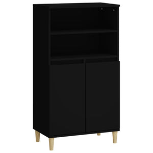 Schwarzes Highboard 60x36x110 cm