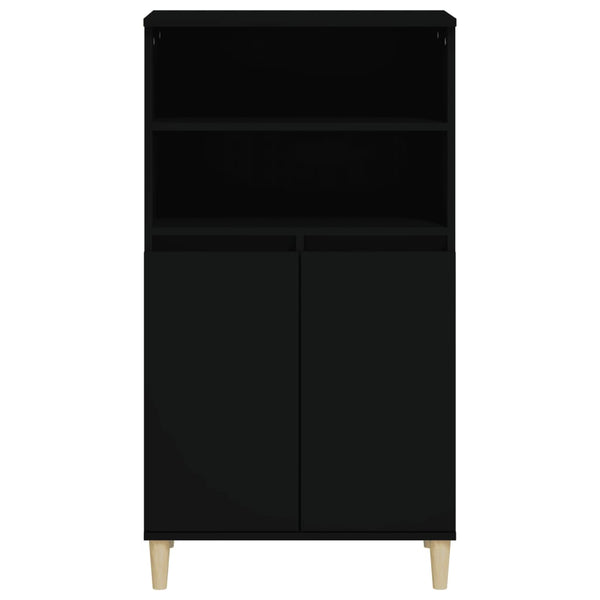 Schwarzes Highboard 60x36x110 cm