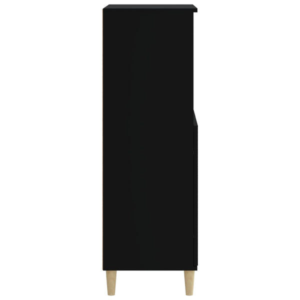Schwarzes Highboard 60x36x110 cm