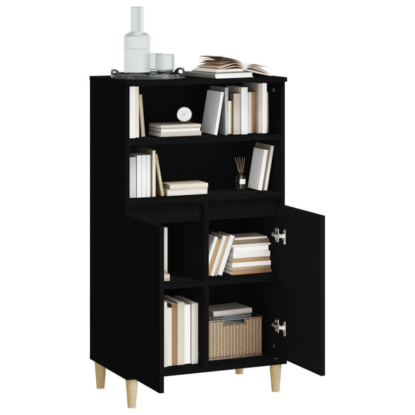 Schwarzes Highboard 60x36x110 cm