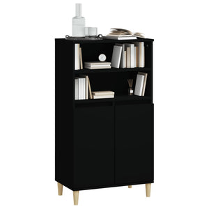 Schwarzes Highboard 60x36x110 cm