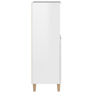 Highboard Weiß Hochglanz 60x36x110 cm