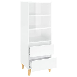 Hochglanz Highboard Weiß 40x36x110 cm
