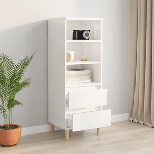 Hochglanz Highboard Weiß 40x36x110 cm