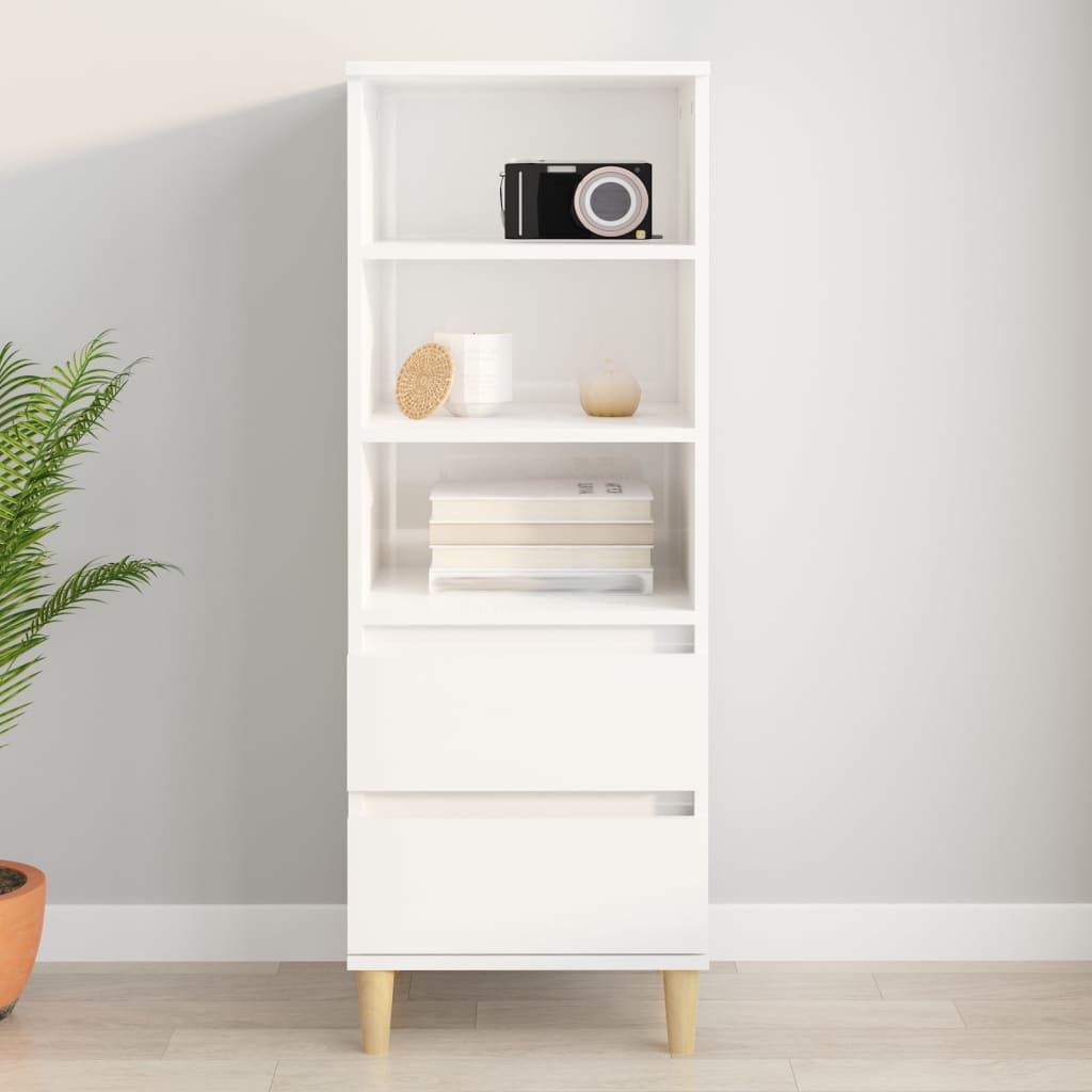 Hochglanz Highboard Weiß 40x36x110 cm