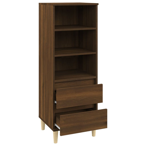 Highboard Braun Eichenoptik 40x36x110 cm