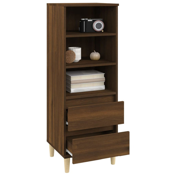 Highboard Braun Eichenoptik 40x36x110 cm