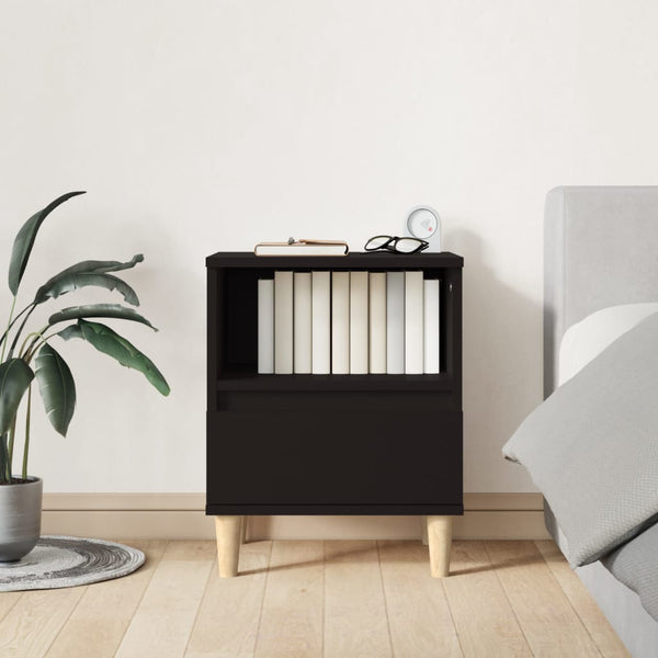 Schwarze Nachttische 2er Set 40x35x50 cm