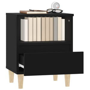 Schwarze Nachttische 2er Set 40x35x50 cm