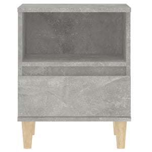 Nachttische 2er Set Betongrau 40x35x50 cm