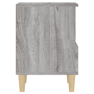 Nachttische 2er Set Grau Sonoma 40x35x50 cm