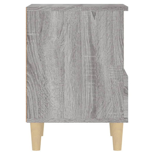 Nachttische 2er Set Grau Sonoma 40x35x50 cm