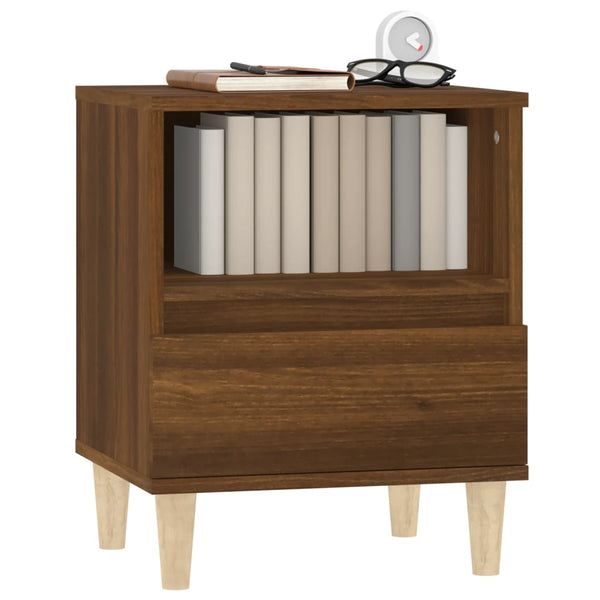 Nachttisch Braun Eichenoptik 40x35x50 cm